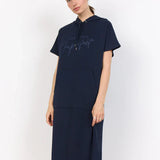 Sásquia - Vestido casual com capuz